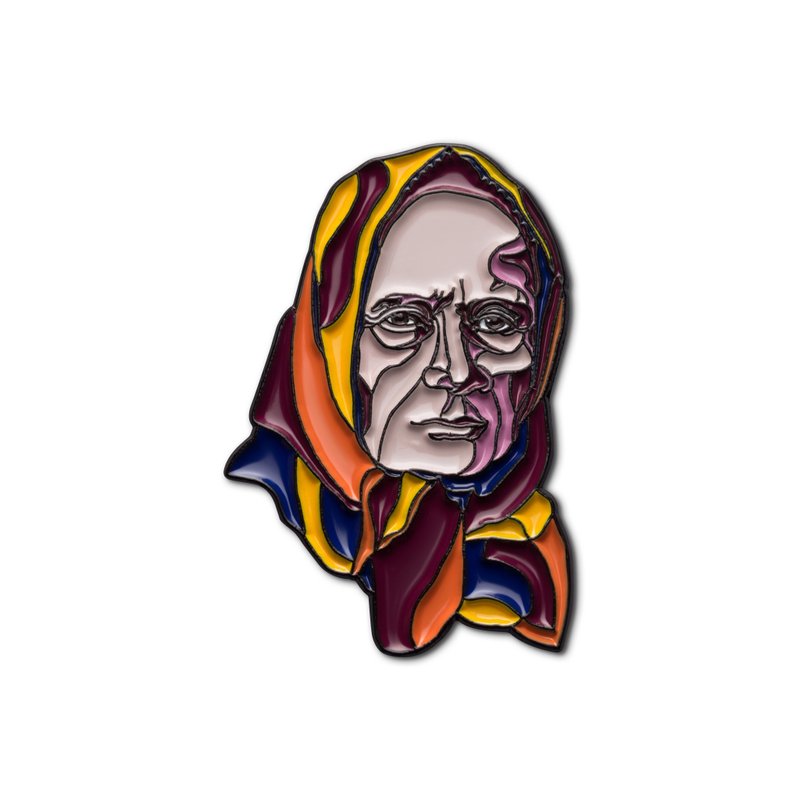 珐琅针 Vaitkutė: Žemaitė - 徽章/别针 - 珐琅 多色