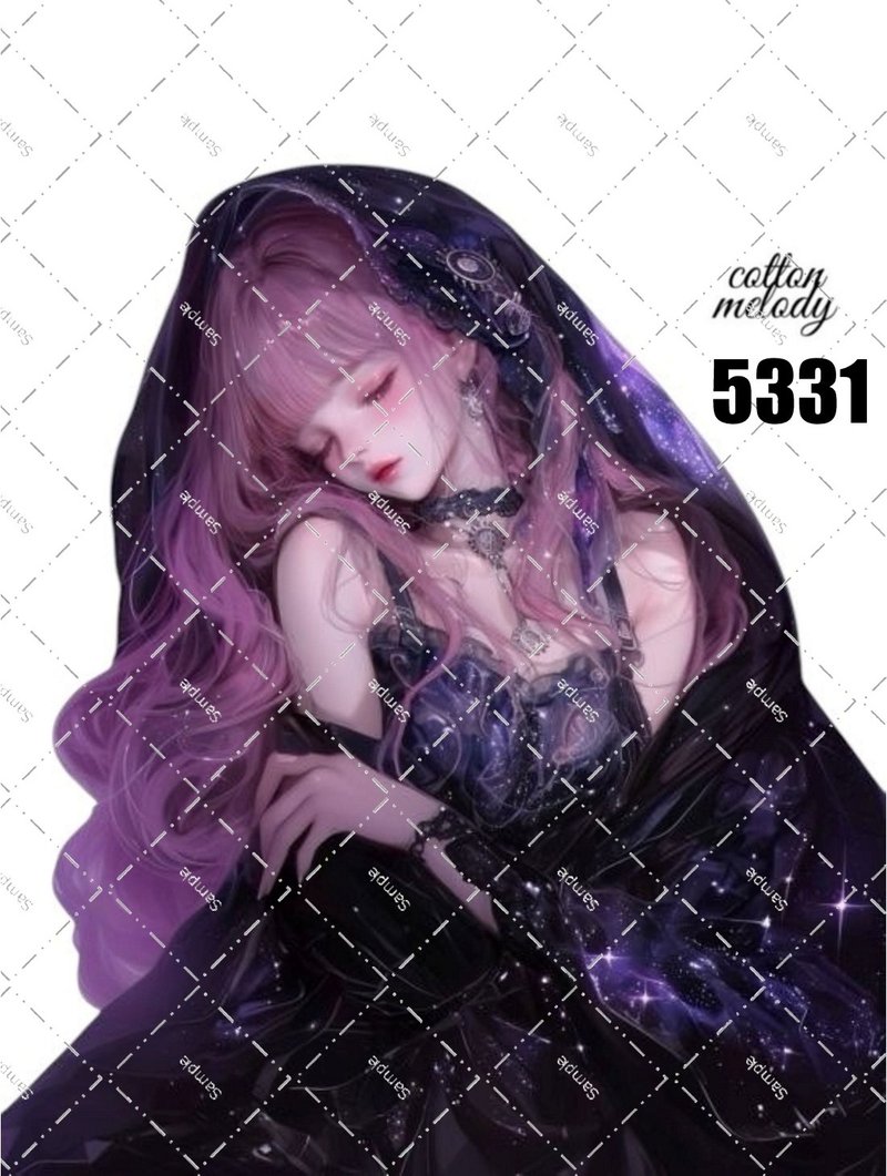 原创贴纸 no.5331 人物贴纸 原创贴纸 原创人物贴纸 装饰贴纸 cotton melody - 贴纸 - 纸 