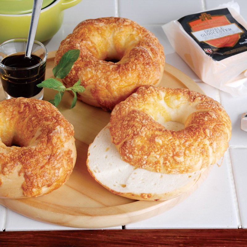 切达黄金起司贝果 - 【多重层次味觉震撼】 - 面包/吐司 - 新鲜食材 