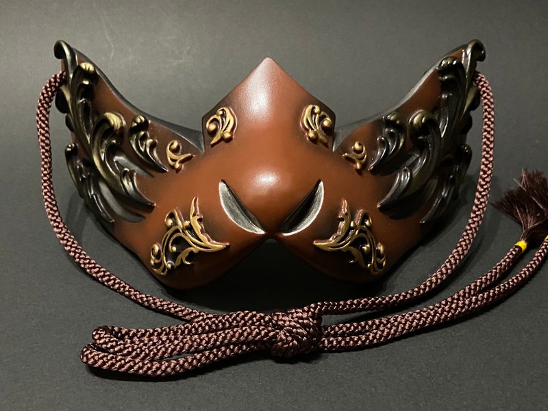 狐狸面具半哥德版 布劳恩 - 口罩 - 塑料 白色
