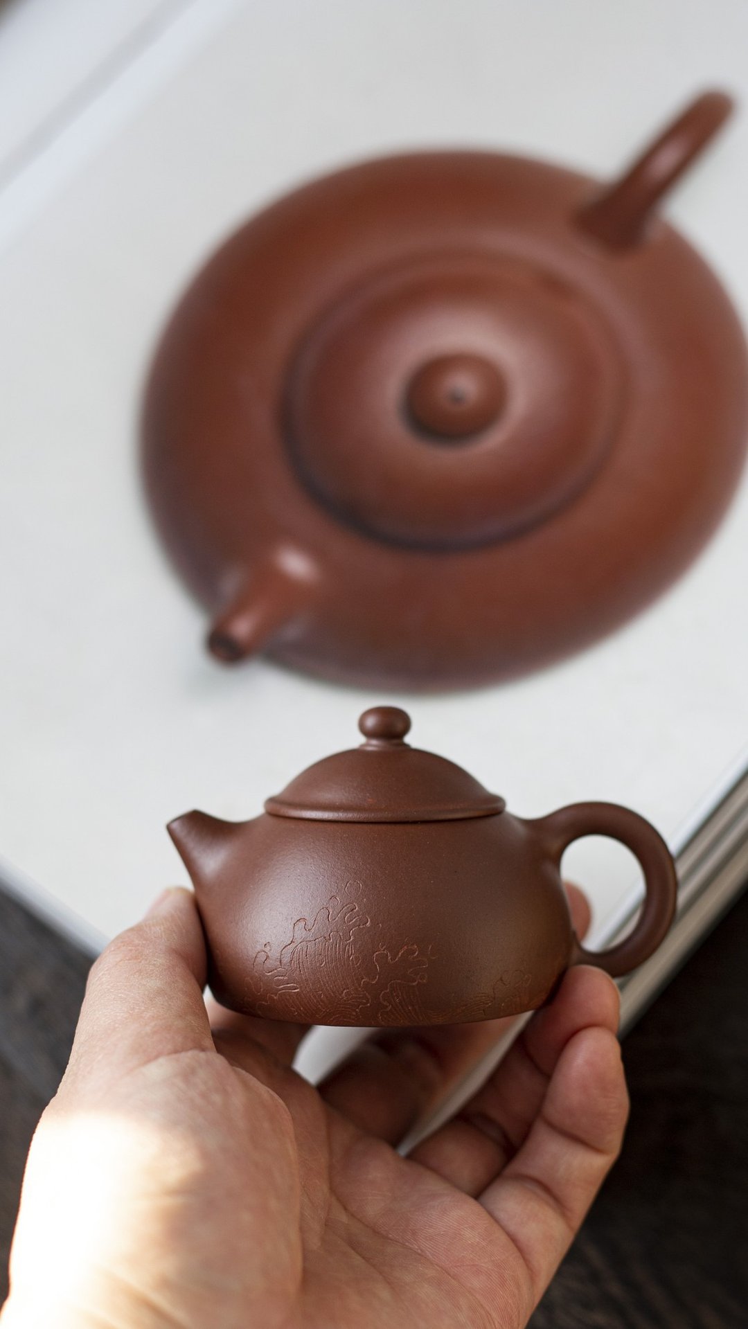 小半月 把玩器 65cc 选用优质老紫泥 泥料正宗 小巧可爱 饱满圆 - 茶具/茶杯 - 陶 灰色