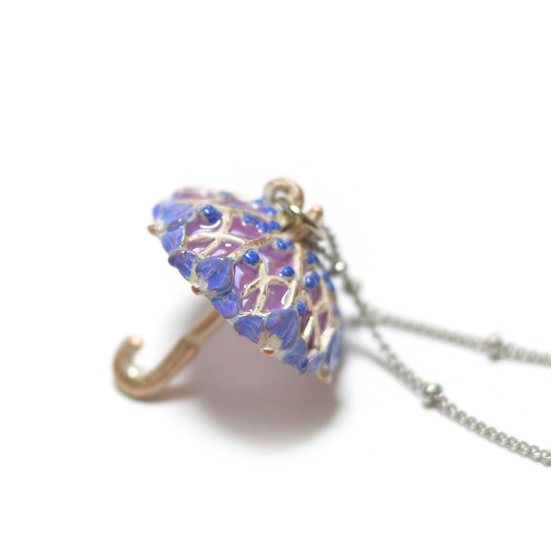 Necklace Singin in the Rain NE436 - 项链 - 其他金属 紫色