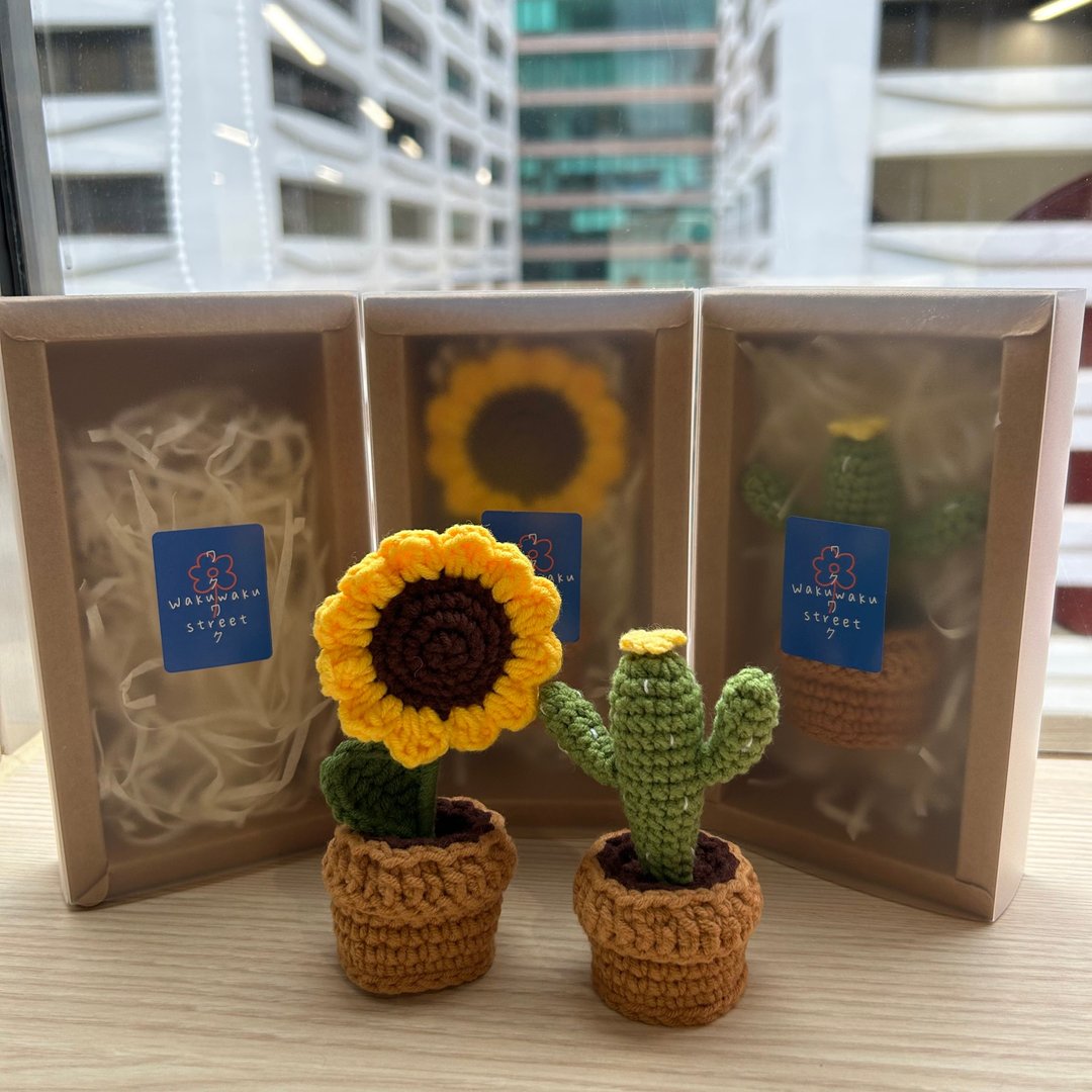 编织鈎织盆栽|花花|桌面装饰|家居装饰 - 编织/刺绣/羊毛毡/裁缝 - 其他材质 