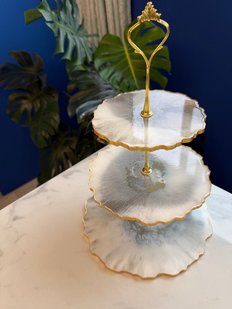 下午茶餐盘 - 盘子/餐盘/盘架 - 树脂 白色