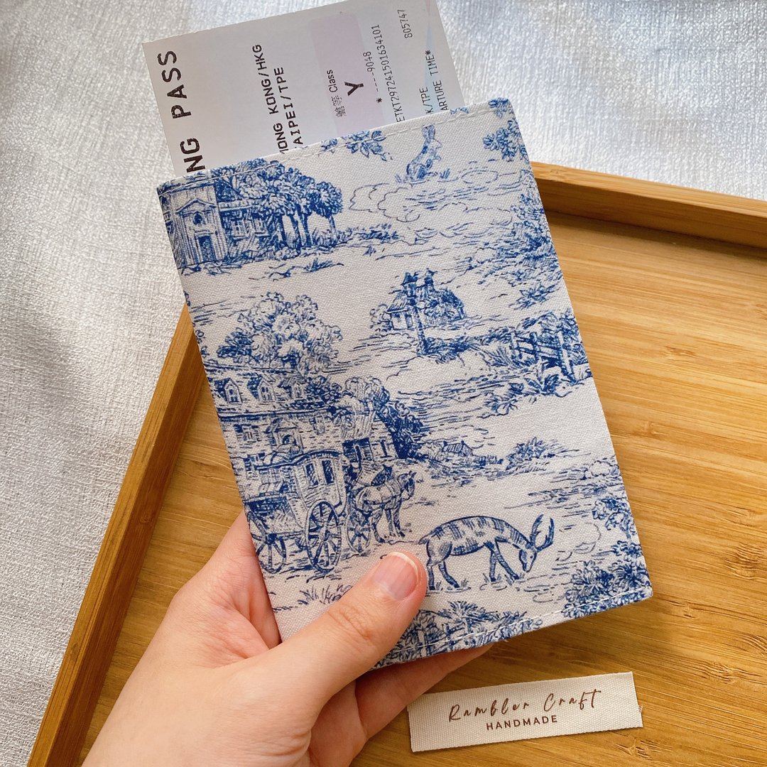 护照套 Passport Holder 护照夹 护照收纳 英式庄园款 - 护照夹/护照套 - 棉 