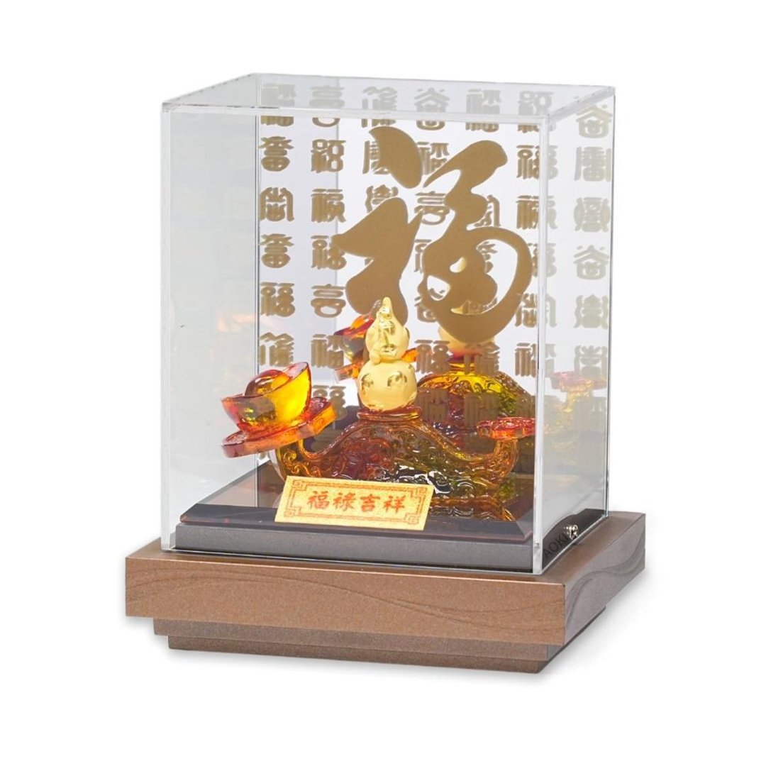 【AOKI青木】纯金9999黄金葫芦摆件 福禄吉祥 金重0.13钱 - 满月礼盒 - 24k 金 金色