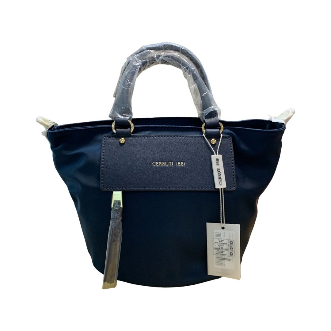 CERRUTI 1881 限量2折 顶级皮革手提包侧背包 全新专柜展示品 - 手提包/手提袋 - 尼龙 蓝色