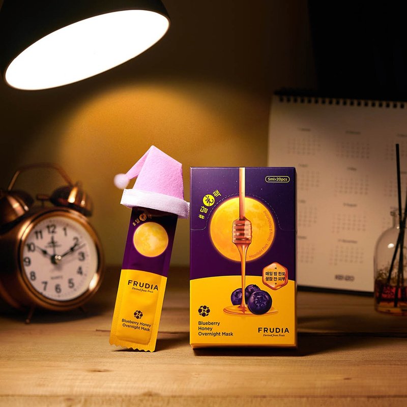 FRUDIA 望莓止渴 蓝莓蜂蜜紧好眠晚安冻膜 20 份装 - 面膜/冻膜 - 浓缩/萃取物 多色