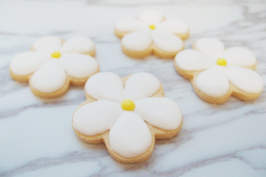 纯洁の小白花..其实也不小 (10片入) - 手工饼干 - 新鲜食材 