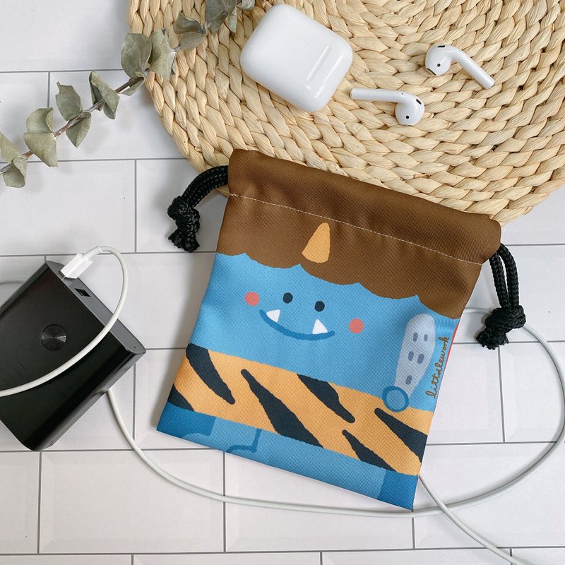 束口袋 | 青鬼赤鬼  | Littdlework - 皮夹/钱包 - 棉．麻 多色