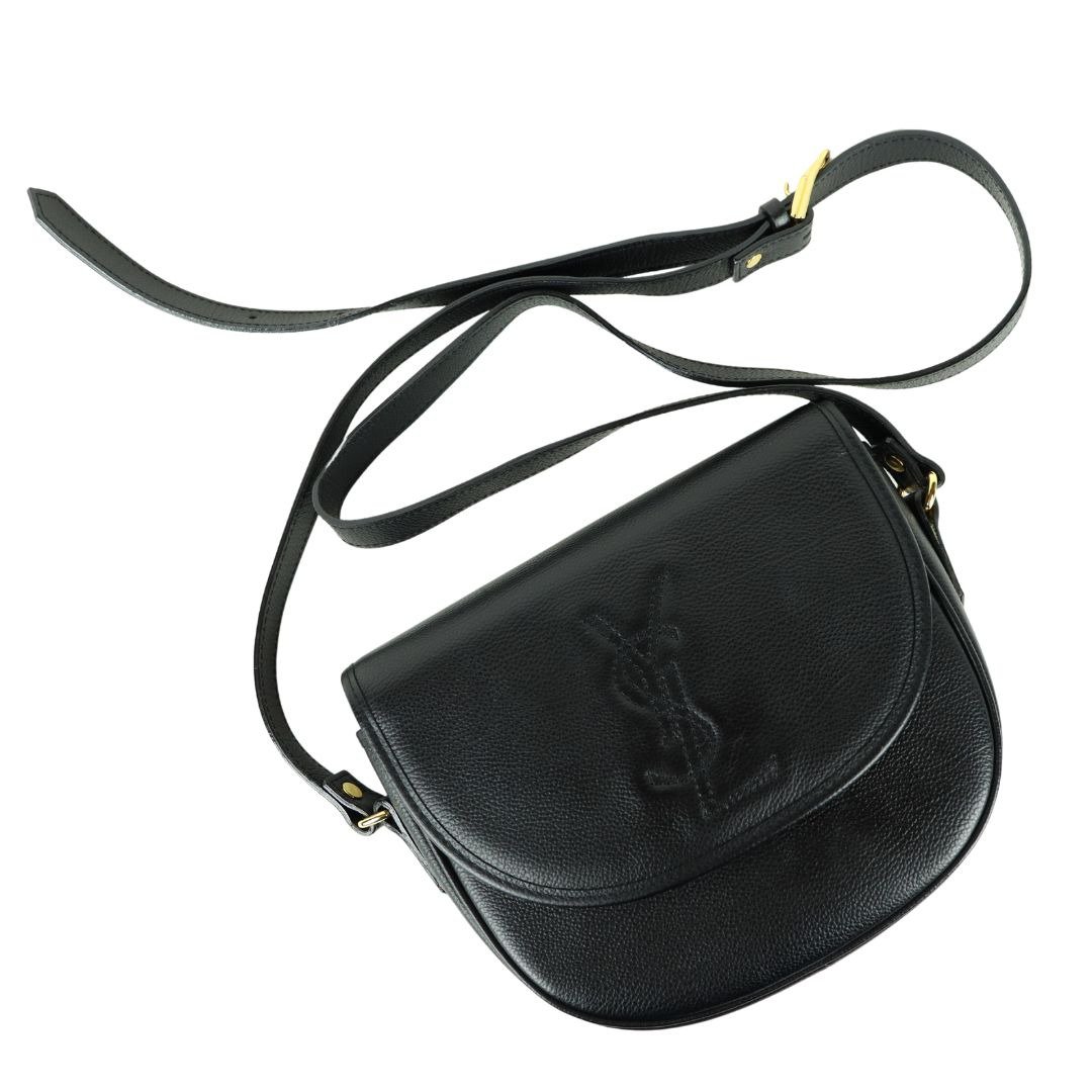 Yves Saint Laurent 经典 Monogram 肩背包 - 01269 - 侧背包/斜挎包 - 真皮 黑色