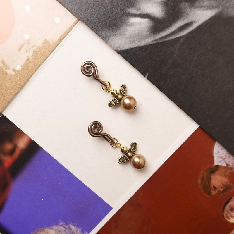 铜探子 无痛耳夹 - 耳环/耳夹 - 其他金属 