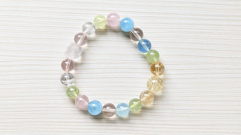 森林小清新提升自信与桃花水晶手链 - 手链/手环 - 水晶 
