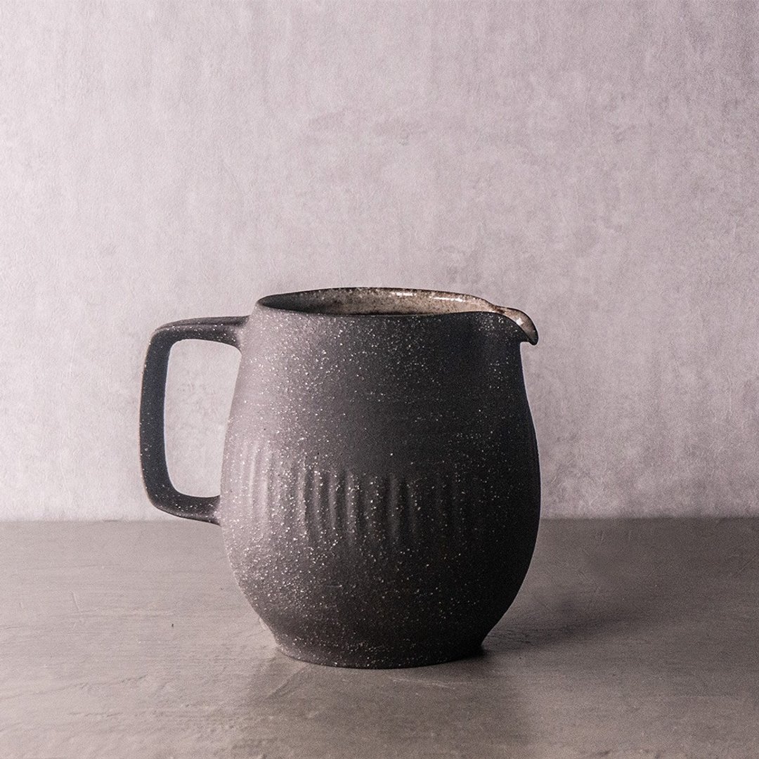 无我系列-方陶把茶海380ml - 茶具/茶杯 - 陶 黑色