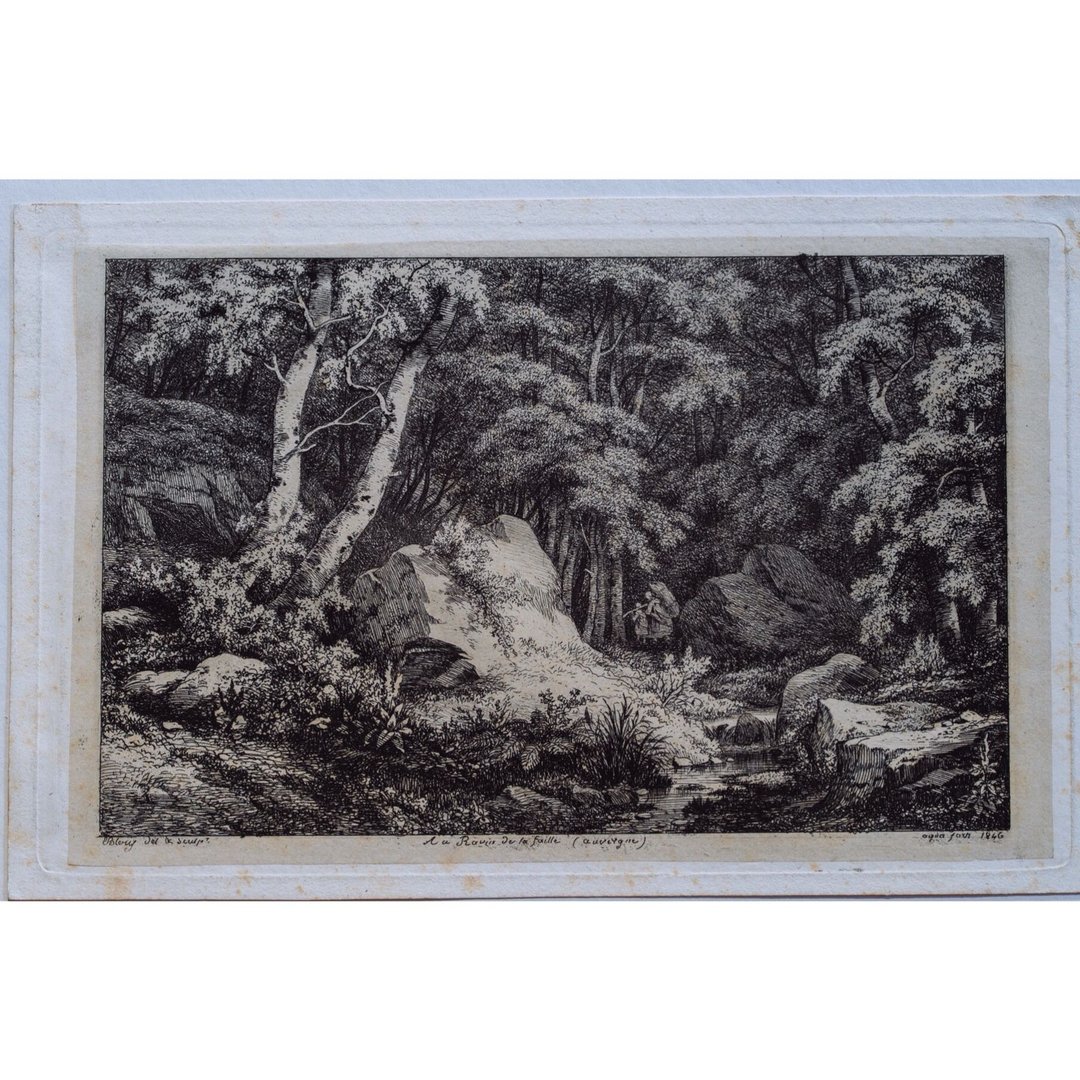 山谷小溪 - 尤金 布莱里 - 版画挂画 - 海报/装饰画/版画 - 纸 