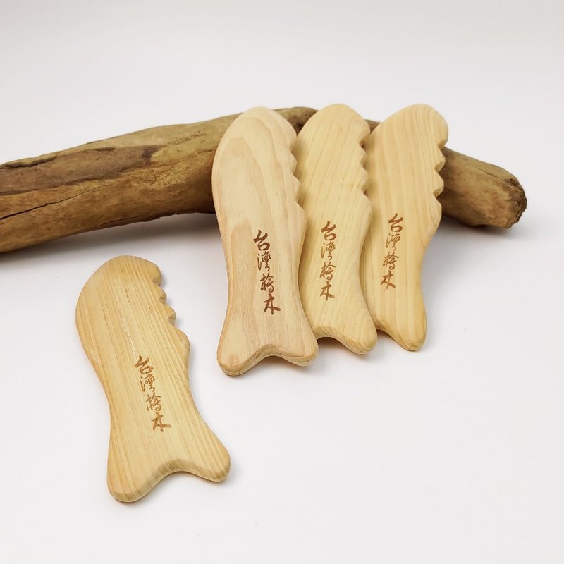 桧木鱼形刮痧板 - 其他 - 木头 咖啡色