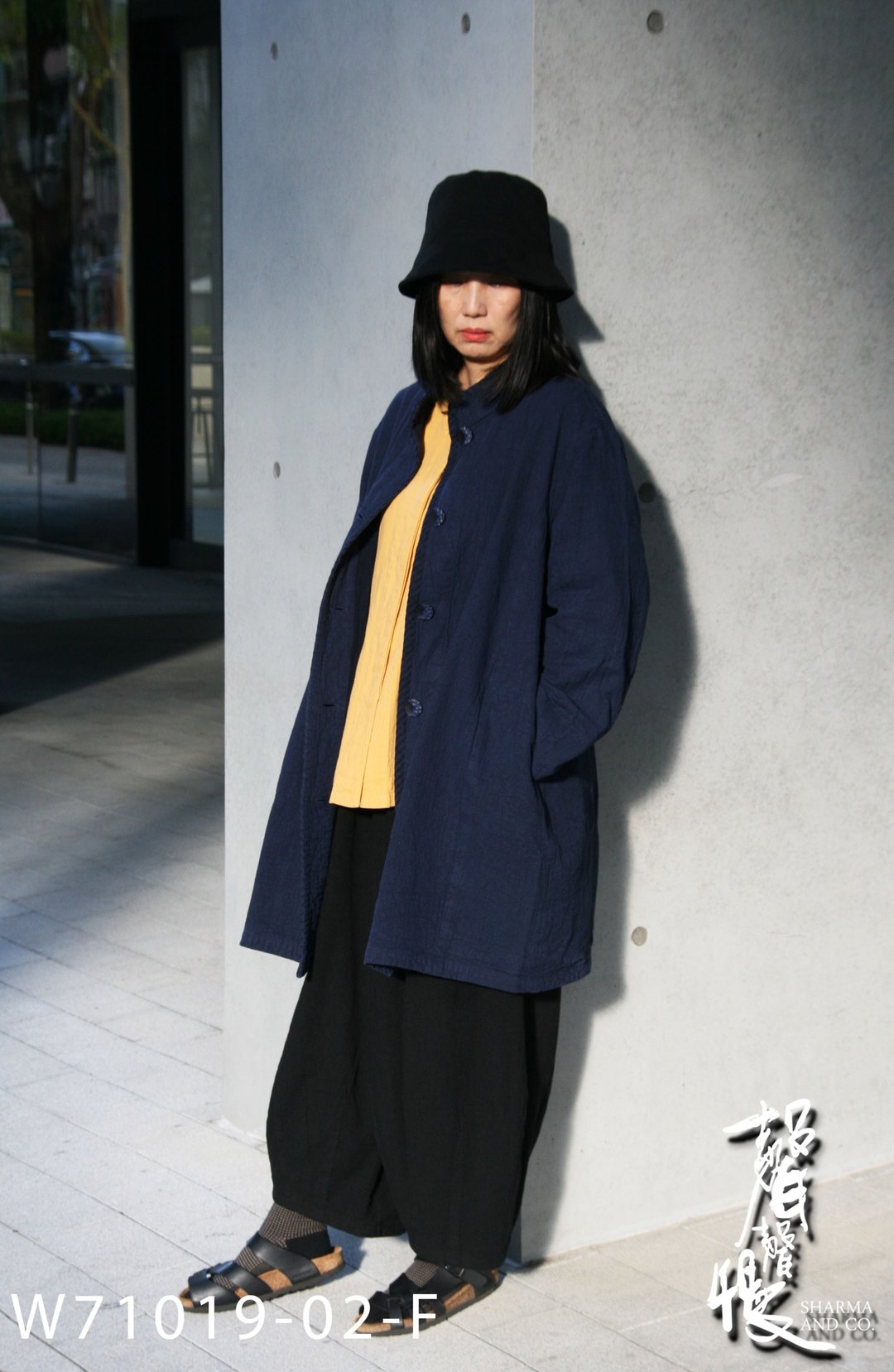 【声声慢】个性化中长薄外套 淑女穿搭 手工染布 中国风 棉麻 手 - 女装休闲/机能外套 - 棉 多色