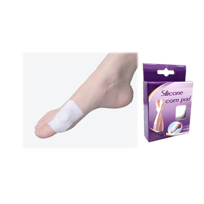 【EuniceMed】硅胶防茧防鸡眼贴片 硬茧 硅胶垫圈 贴布(4入) 1601 - 鞋垫/周边 - 硅胶 白色