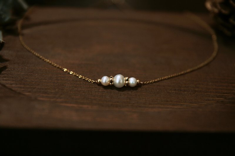 回到那时候 珍珠项链 定制长度 vintage古董风 - 项链 - 珍珠 白色