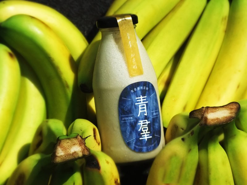 好蕉情豆浆 - 谷物麦片 - 玻璃 黄色