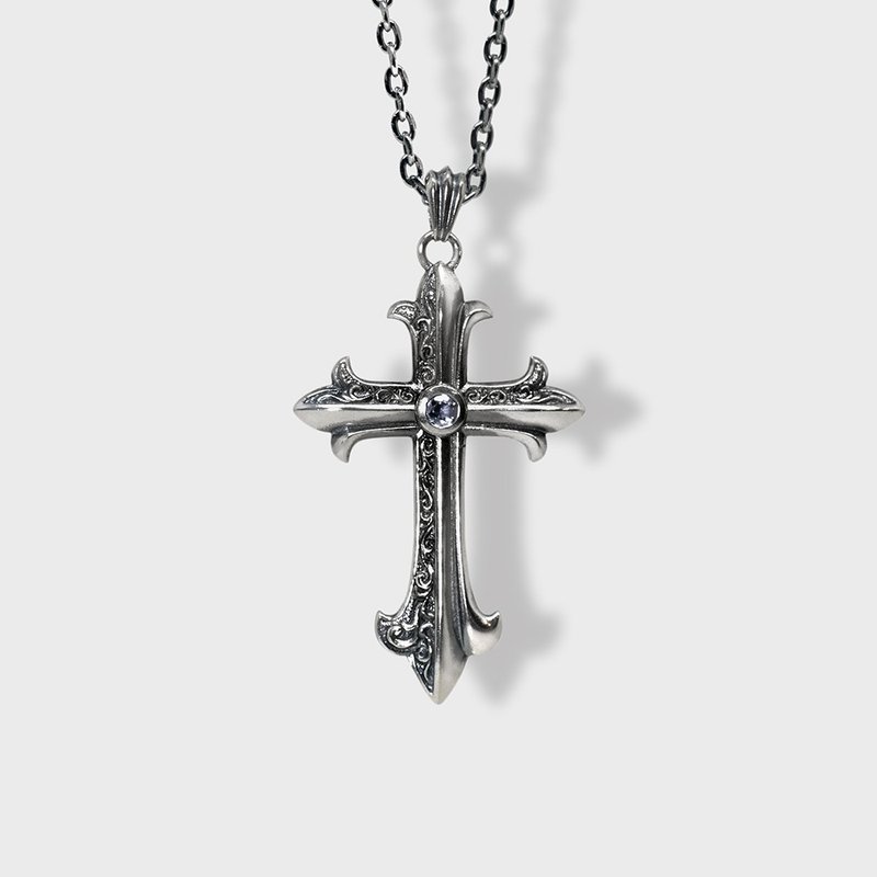 AZOTH | 皇家十字项链 - 项链 - 纯银 银色