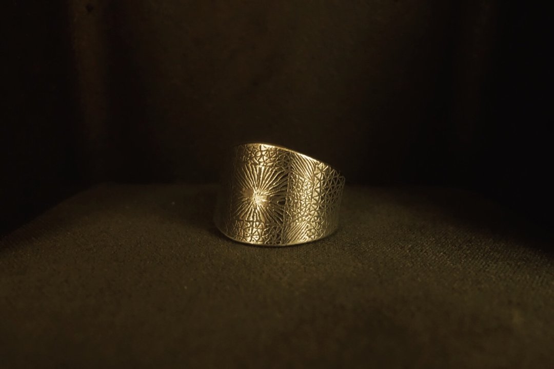 ShouZhuo handmade---纹 (纯银戒指) - 戒指 - 纯银 银色