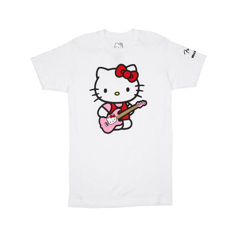 Fender x Hello Kitty White Sleeve Hit Logo Tee 联名款T恤 - 女装 T 恤 - 棉．麻 白色
