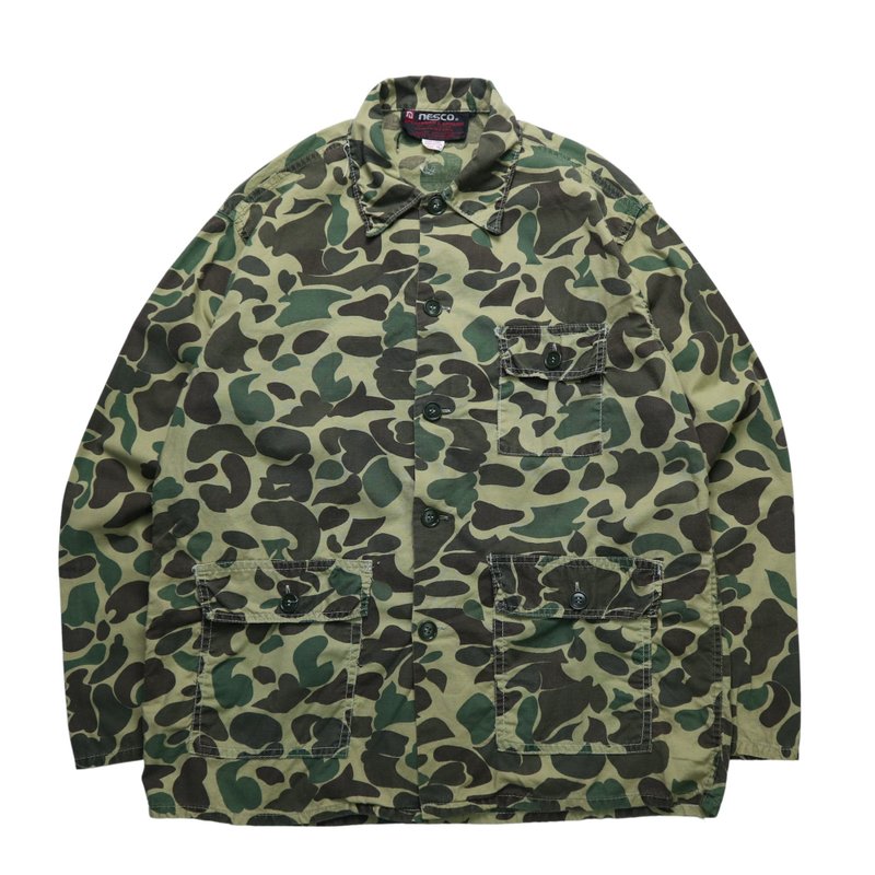 70s 香港制 猎鸭迷彩轻薄外套 - 男装外套 - 棉．麻 