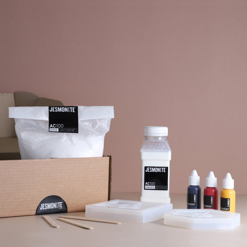 【DIY手作】英国爵石Jesmonite环保矿石生态树脂AC100手作体验盒 - 其他 - 树脂 