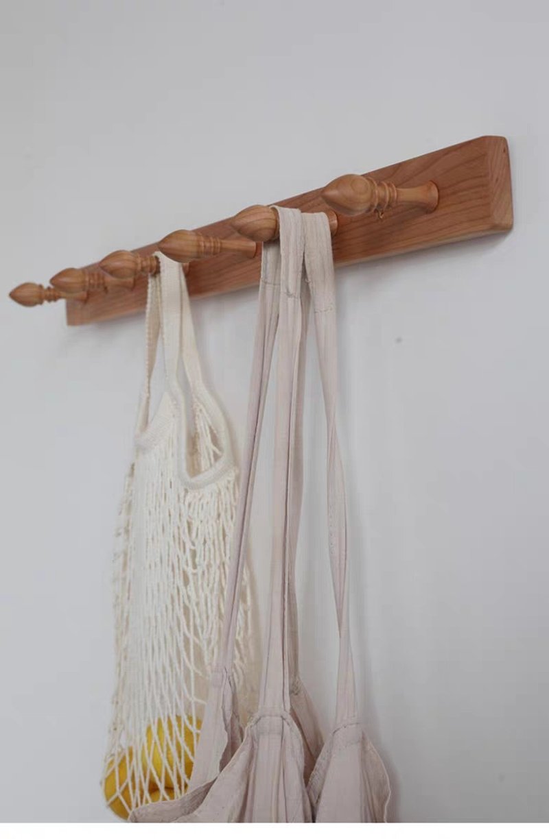 imooo原创设计 法式复古樱桃木/黑胡桃 实木挂衣钩 排钩 墙面挂钩 - 其他家具 - 木头 咖啡色