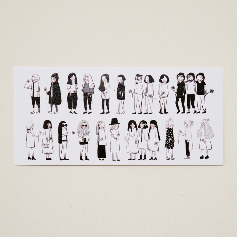 | 插画明信片 | 纸上的温度 Warm Life 系列 #02 - 卡片/明信片 - 纸 黑色