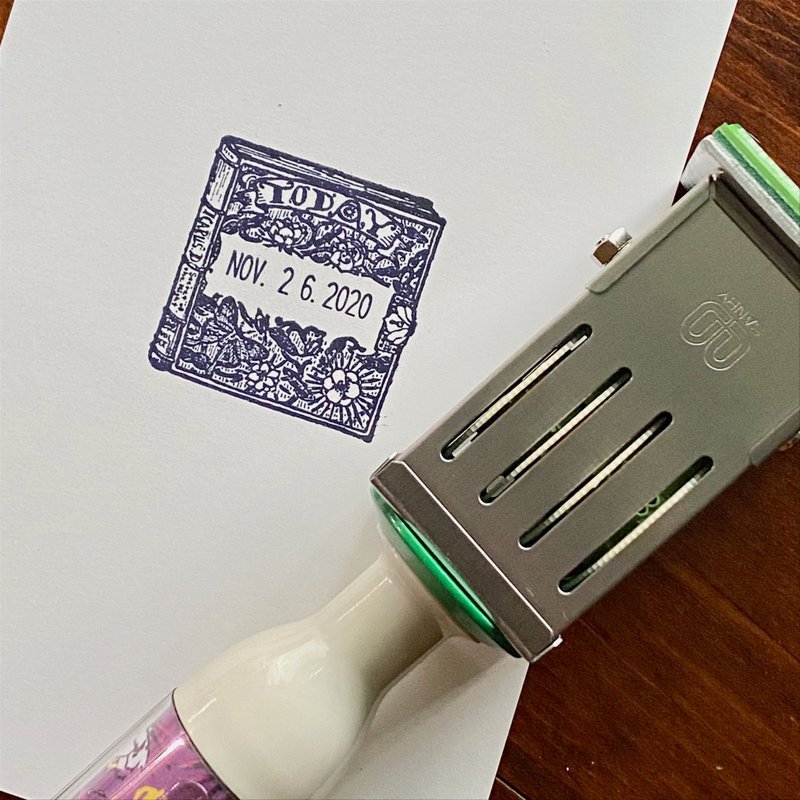 日期滚轮印章 伊卡洛斯老师的日记 - 印章/印台 - 橡胶 