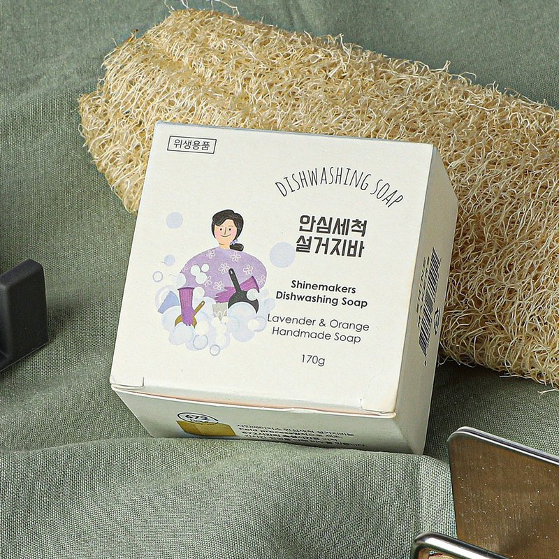 韩国 SHINE MAKERS 无味安全洗碗皂 - 碗盘清洁 - 浓缩/萃取物 白色