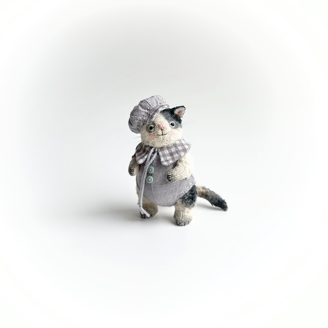 白色小猫 - 玩偶/公仔 - 其他材质 灰色