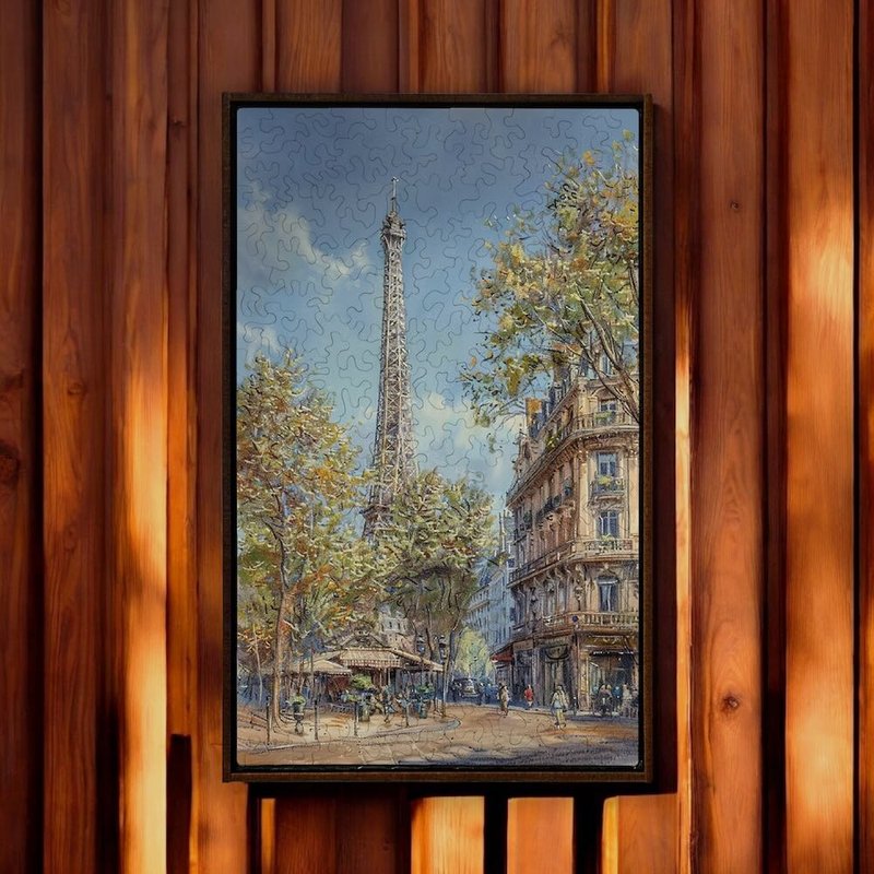 城市漫旅-巴黎晨光【壁虎拼图】 - 摆饰 - 木头 蓝色