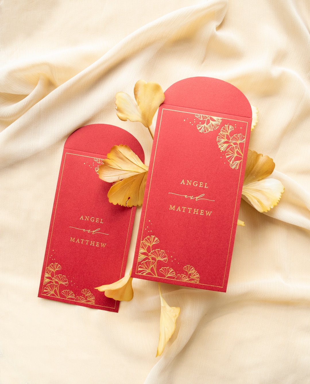 【定制化】银杏烫金长方形利是红包100入 - 红包/春联 - 纸 