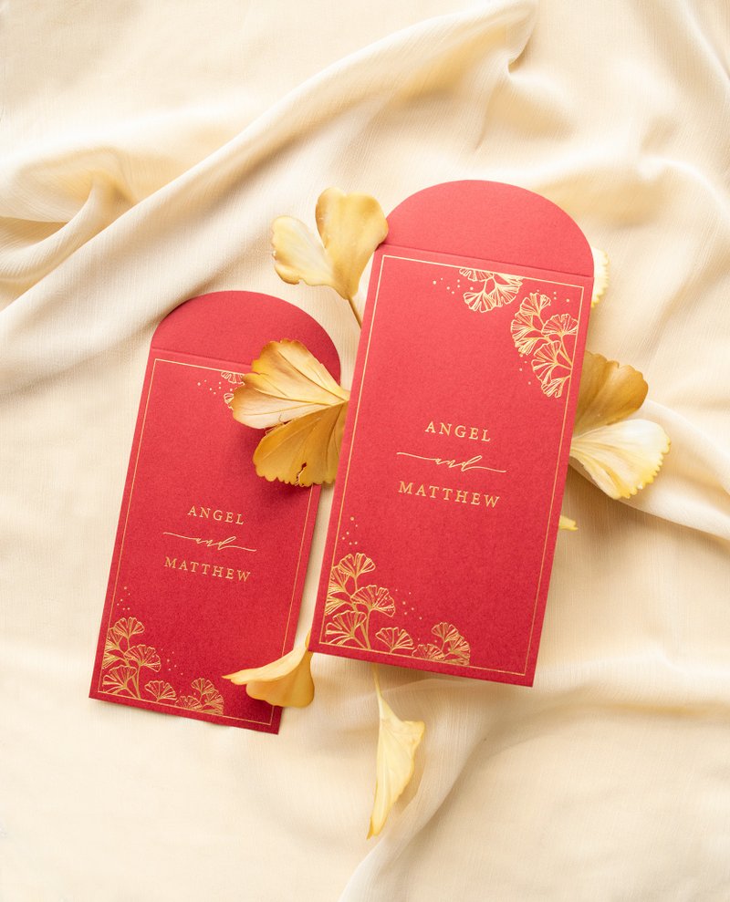 【定制化】银杏烫金长方形利是红包100入 - 红包/春联 - 纸 
