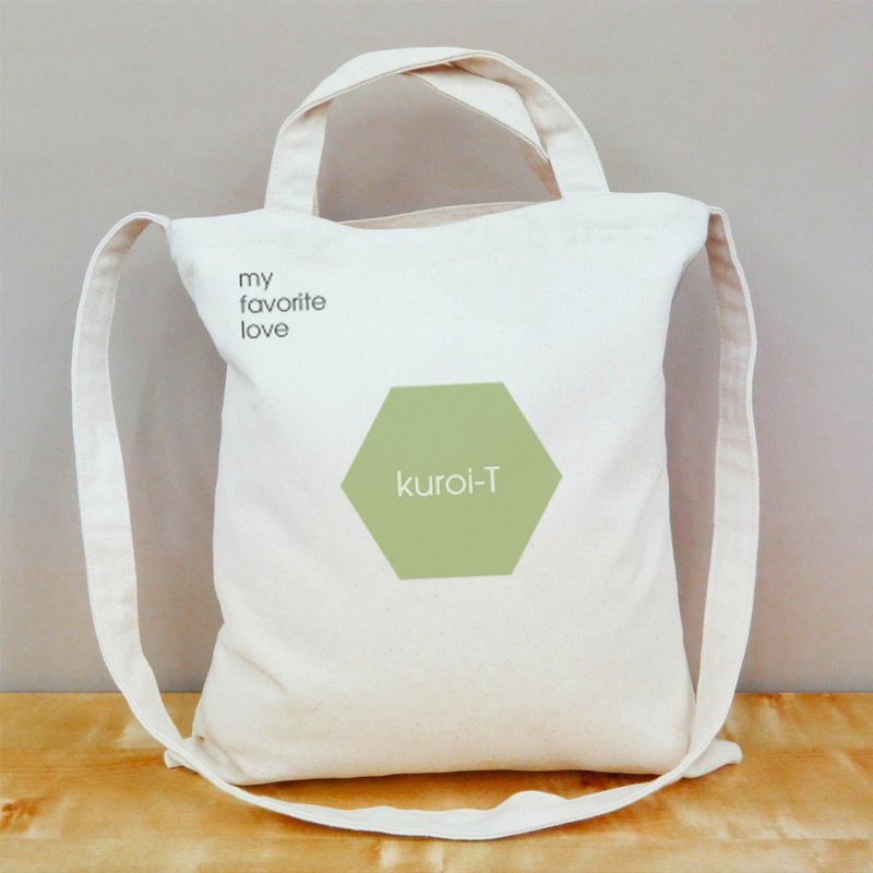 【定制化礼物】文字 夏日清新色块 直式帆布包(六色) - 侧背包/斜挎包 - 棉．麻 