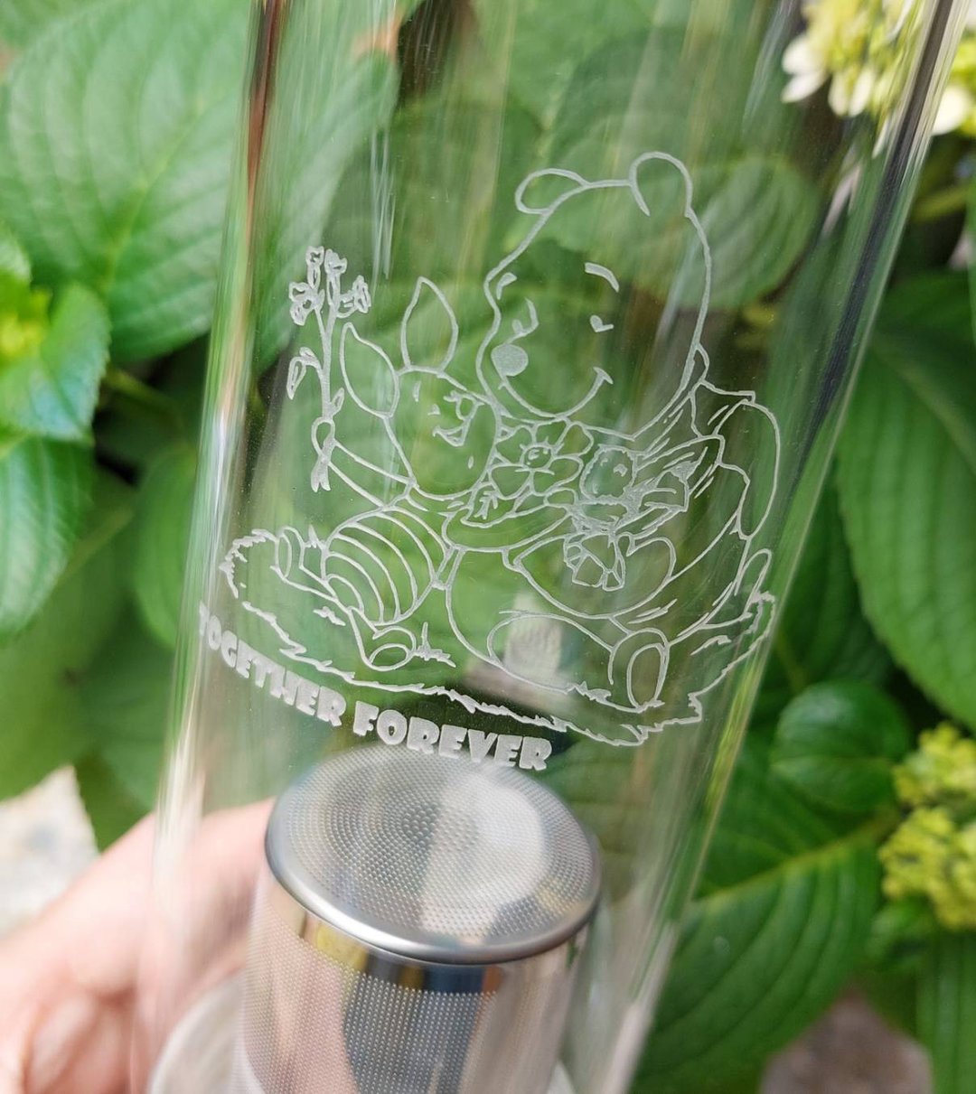 独家项目 定制环保玻璃水瓶(不可使用照片中图案) - 水瓶/水壶 - 玻璃 透明