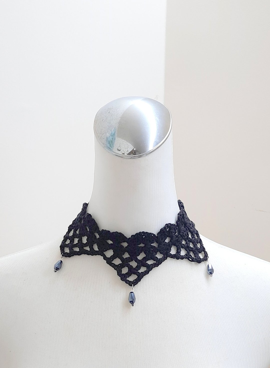 手工编织 神秘星光颈链。项链/choker/脖子饰品/锁骨链/派对装扮 - 手链/手环 - 棉 黑色