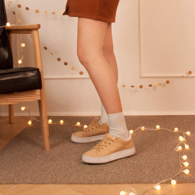 Dear My Universe 闪耀月亮袜 - 白 - 袜子 - 聚酯纤维 白色