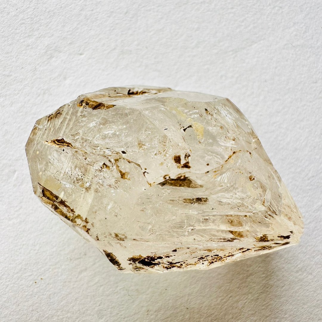 巴基斯坦黄泥骸骨水晶 银23开窗骨干水晶 原石原矿标 磁场脉轮 - 摆饰 - 其他材质 金色