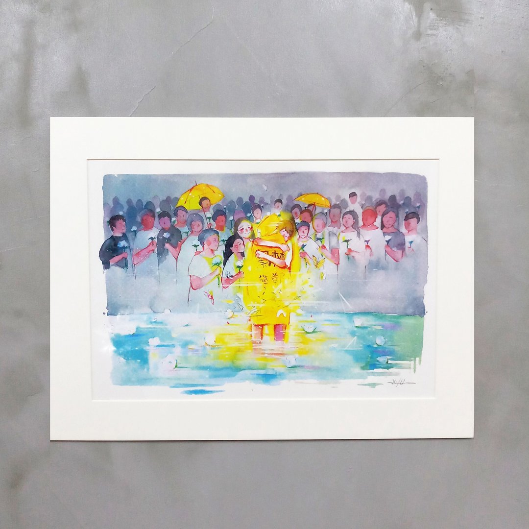 Alice Hobbey 义卖 香港人系列 复制原画/挂画/装饰/水彩画/插画 - 海报/装饰画/版画 - 纸 多色
