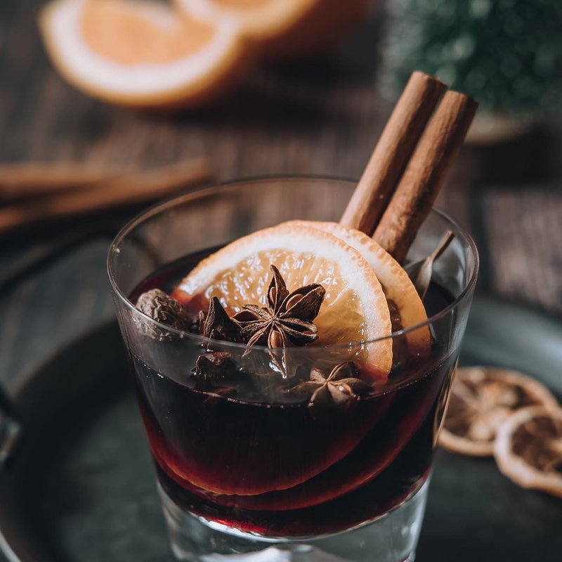 交换礼物 橙香肉桂热红酒香料包 (可加购红酒) - 茶 - 新鲜食材 