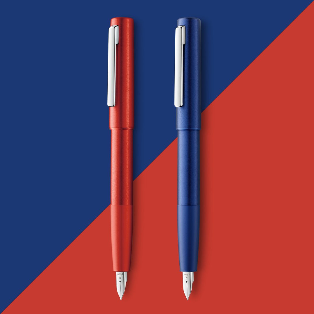 全球台湾独家  / LAMY 钢笔礼盒 / aion 永恒系列  - 赤青蓝 - 钢笔 - 铝合金 蓝色