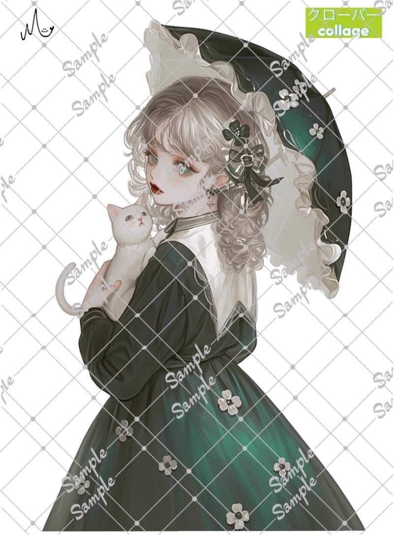 原创人物贴纸 期间限定幸运草系列 至10月10日 - 贴纸 - 纸 
