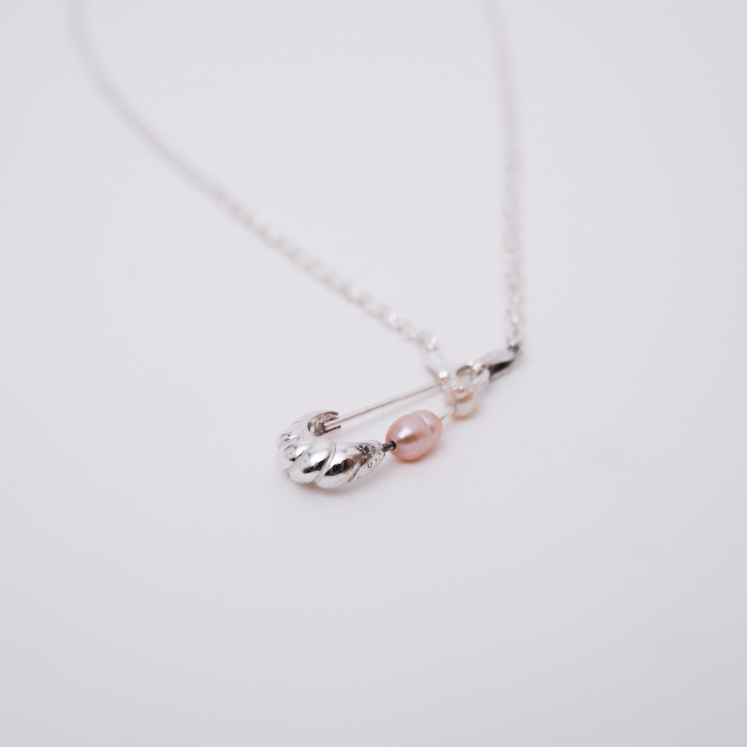 ASC Tiny pin necklace 02 - Shell - 项链 - 纯银 