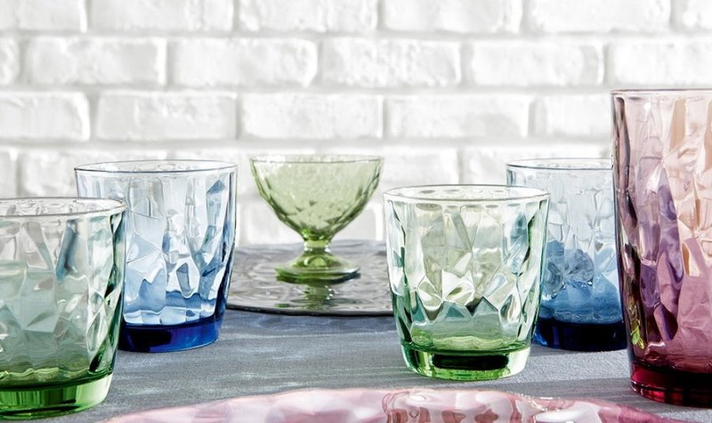 意大利 Bormioli Rocco 钻石水杯305ml (共三款) - 玻璃杯 - 玻璃 蓝色