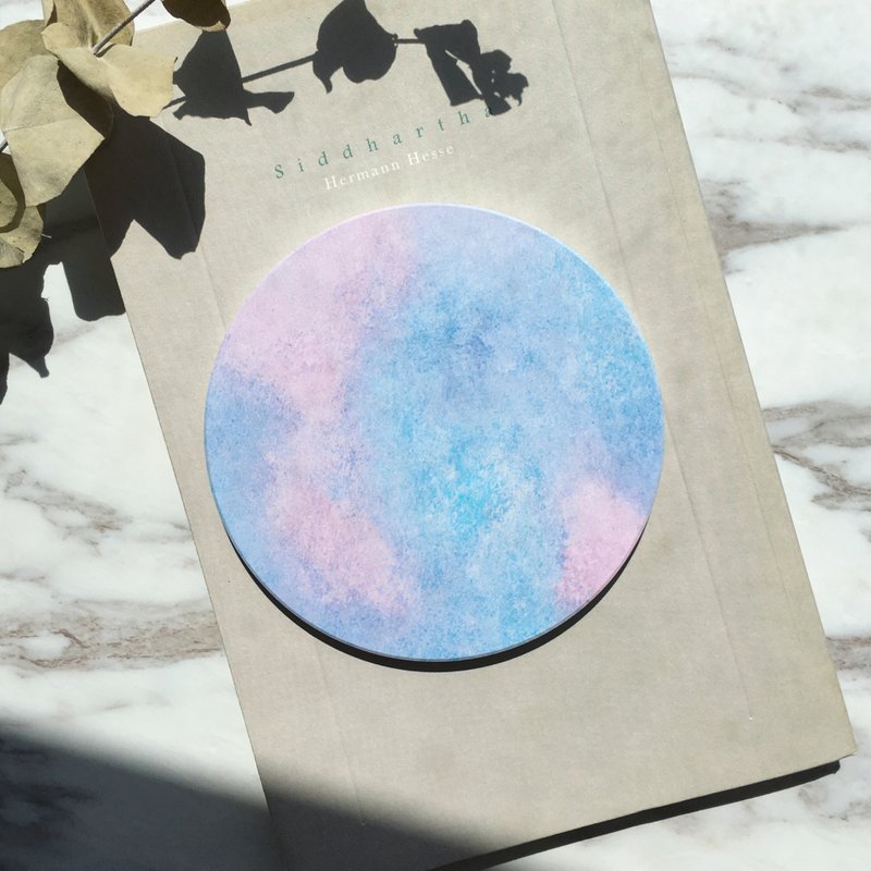 迷雾-陶瓷吸水杯垫 - 杯垫 - 陶 紫色