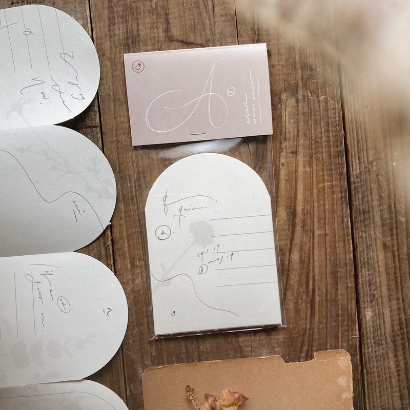 拱门造型便条纸 - 便条纸/标签贴 - 纸 白色